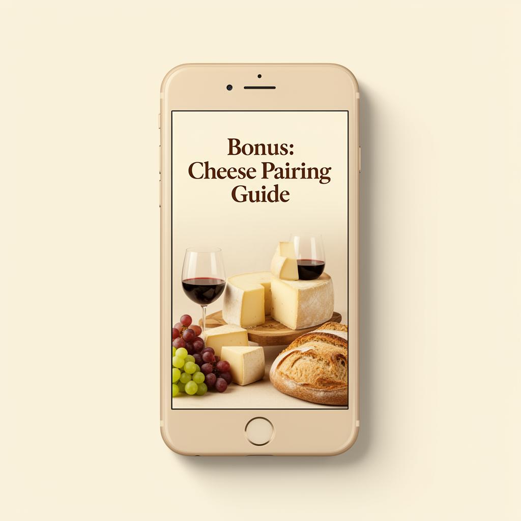 Cheese pairing guide bonus on iPhone